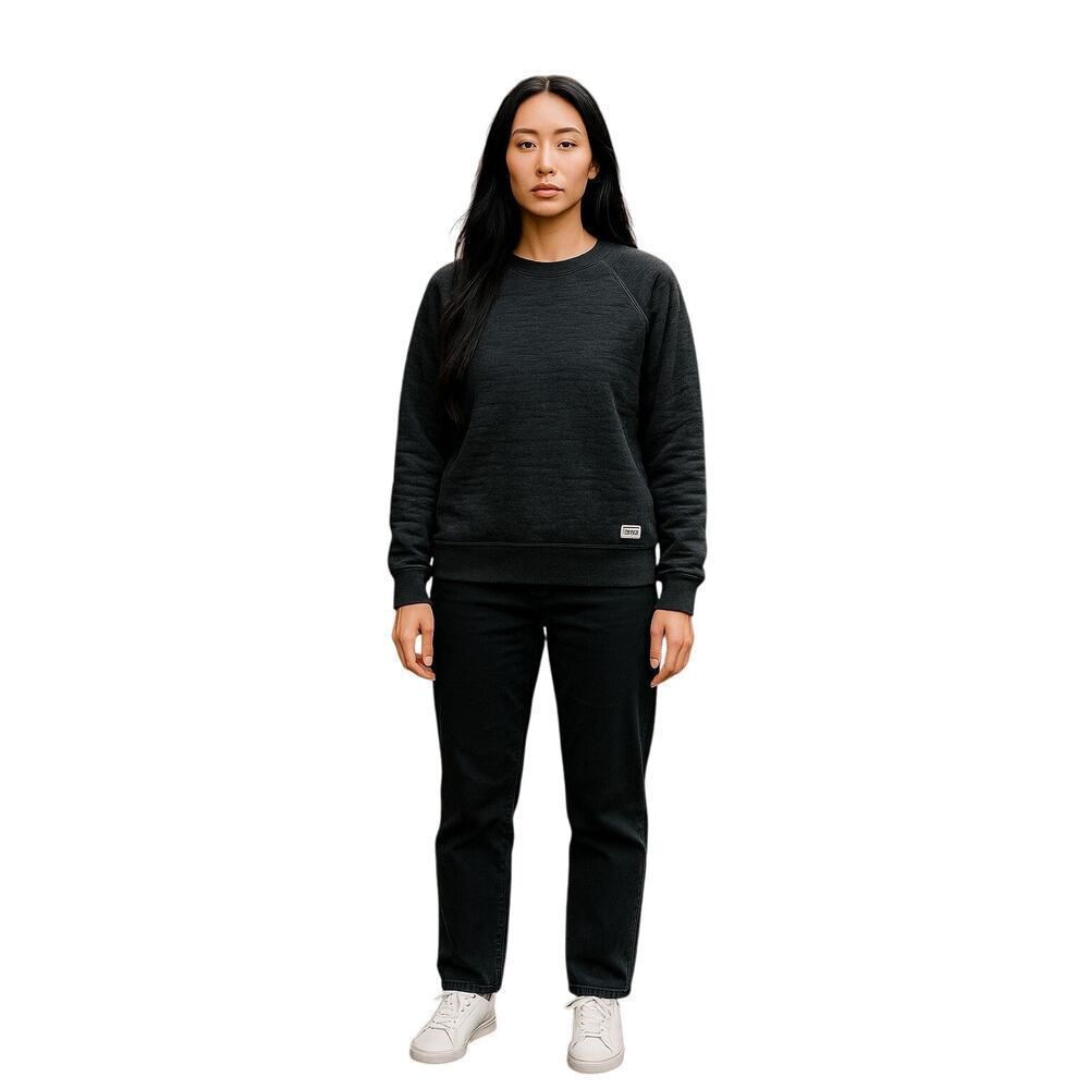 The North Face Women’s Quilted Crewneck Pullover Sweatshirt Size Small Gray